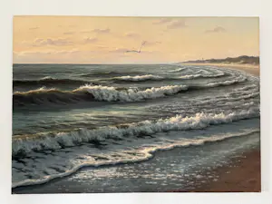 Ron Meilof - Prachtig Zeegezicht met Meeuwen kopen? Bied vanaf 1600!