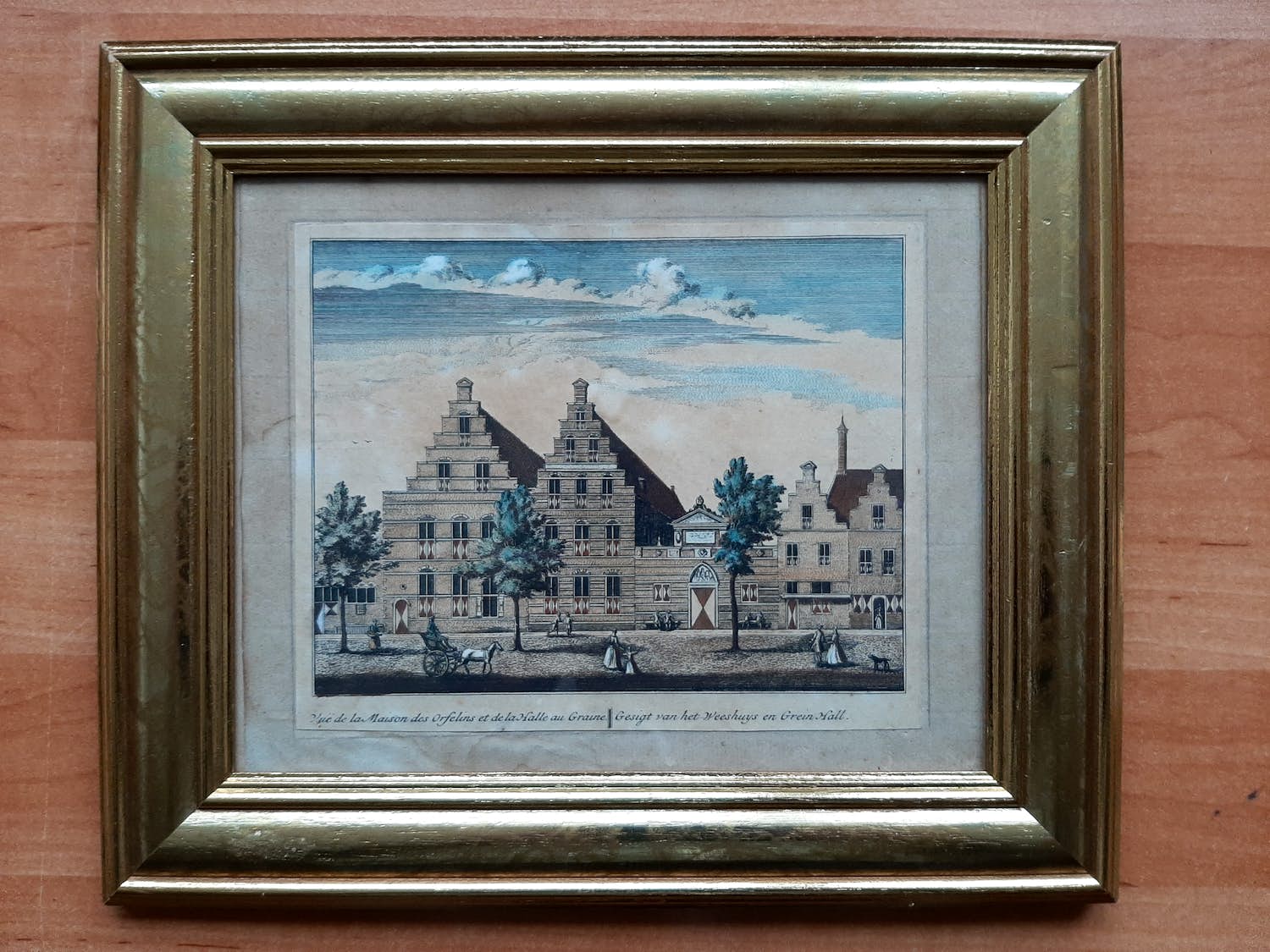 Abraham Rademaker - Gesigt van het Weeshuys en Grein Hall. / 1700-1730 verkocht voor € 50!