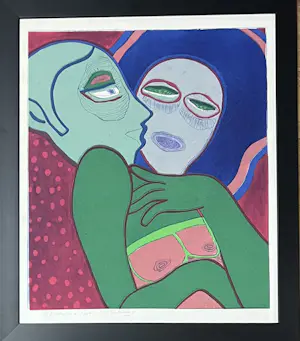 Corneille - Gravure Les Amants, 1975 - Proefdruk kopen? Bied vanaf 750!