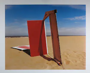 Bert Houweling - Foto, Scheveningen rode deur - Ingelijst kopen? Bied vanaf 50!