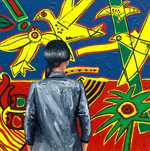 Gerard Boersma - Vol d' Oiseaux (Vrouw kijkend naar schilderij van Corneille) kopen? Bied vanaf 100!