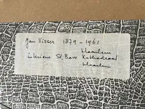 Jan Visser - Interieur St. Bavokerk, Haarlem kopen? Bied vanaf 60!