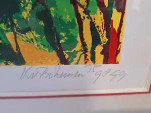 Kees van Bohemen - Landschap met bloemen (handgesigneerd) kopen? Bied vanaf 160!