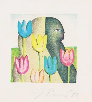 Jörg Remé - e.a: vijf handgesigneerde zeefdrukken: Diverse Composities kopen? Bied vanaf 1!