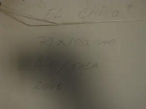 Niet of onleesbaar gesigneerd - Groot Zuid-Amerikaans olieverf "el Chico / straatjongen" gesigneerd kopen? Bied vanaf 1!