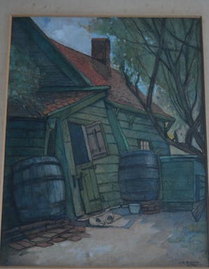 Willem Frederik Andrea - landschap met boerderijtje. (uit 1910) kopen? Bied vanaf 1!