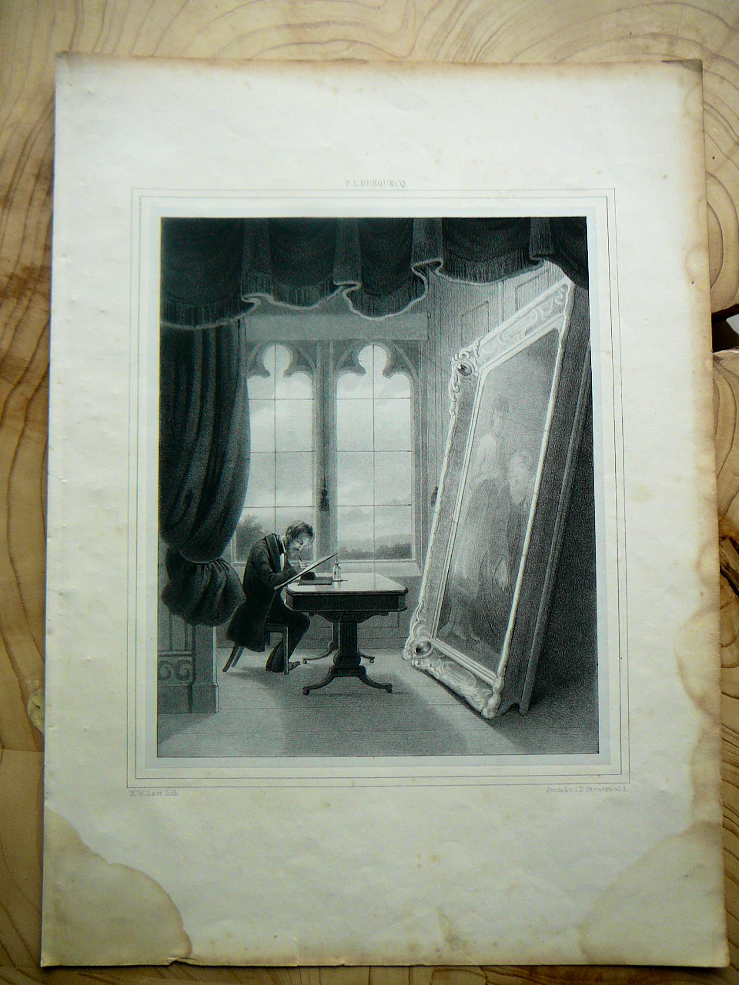 Jan Dam Steuerwald - H.W.Couwenberg bezig met een tekening kopen? Bied vanaf 20!