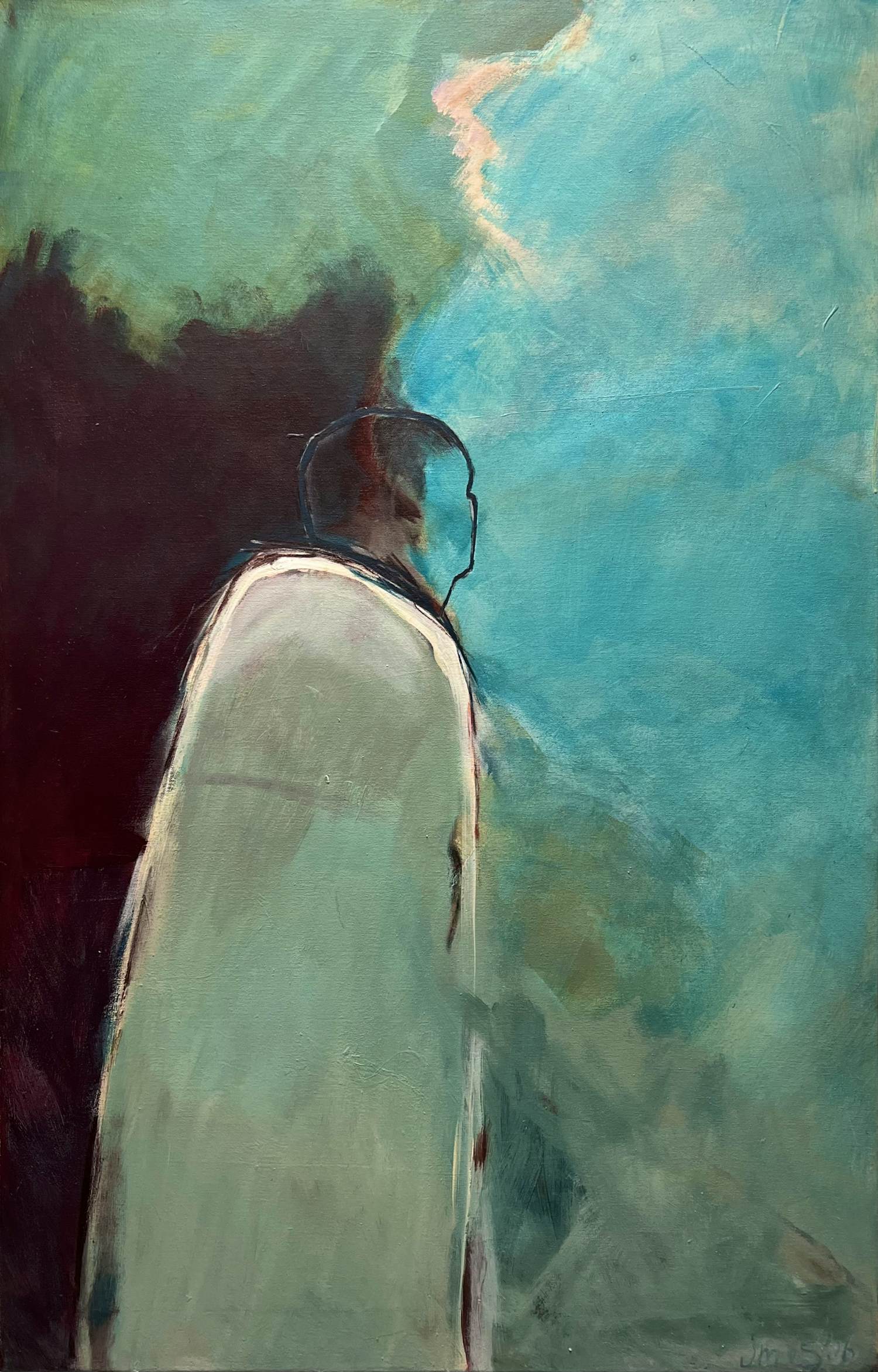 Jeanne Marie van Staveren - olieverf op doek | 'zonder titel' | 1988 kopen? Bied vanaf 20!