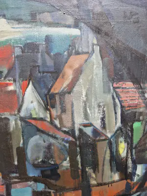 Hub Bemelmans - De abstracte stad kopen? Bied vanaf 195!