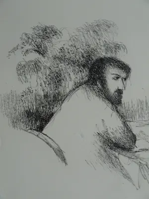 Metten Koornstra - Originele drukplaat , “Man en vrouw aan tafel” – ca 1965 kopen? Bied vanaf 1!