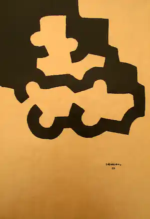 Eduardo Chillida - Composición - Lithografie gesigneerd in de steen verkocht voor € 60!