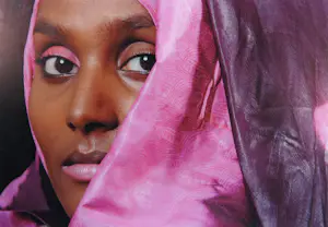 Angele Etoundi Essamba - Foto, Voilee de rose - Dibond kopen? Bied vanaf 100!
