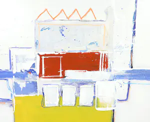 Ron van der Werf - Met acryl bewerkte zeefdruk, Zonder titel - Ingelijst kopen? Bied vanaf 1!