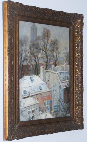 Jacques Salomon - Winters stadsgezicht kopen? Bied vanaf 175!