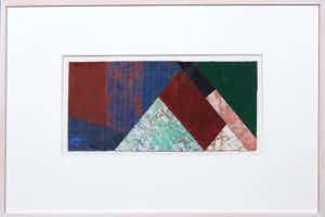 Henri Plaat - Gouache, Zonder titel - Ingelijst verkocht voor € 50!