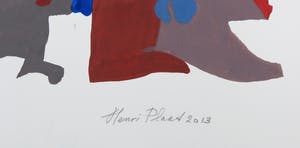 Henri Plaat - Gouache op papier, Zonder titel (Groot) kopen? Bied vanaf 1!