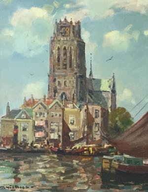 Daniel Muhlhaus - C4775, Zicht op Dordrecht kopen? Bied vanaf 550!