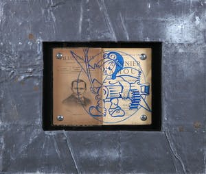 Jan Bollaert - Acryl op kaft van boek, Dernier Amour- Ingelijst kopen? Bied vanaf 100!