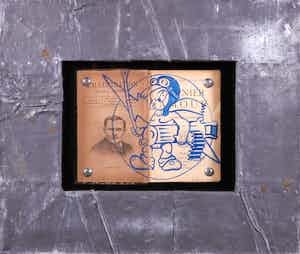 Jan Bollaert - Acryl op kaft van boek, Dernier Amour- Ingelijst verkocht voor € 100!