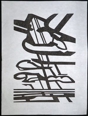 Paul Overhaus - Houtsnede op Japans papier, 2-'86 kopen? Bied vanaf 1!