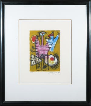 Corneille - Zeefdruk, Fêtes - Ingelijst kopen? Bied vanaf 1!