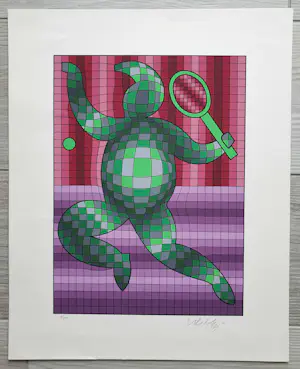 Victor Vasarely - Tennisplayer kopen? Bied vanaf 375!