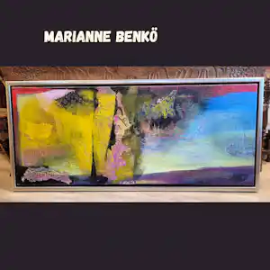 Marianne Benko - Abstracte kunst met gemengde techniek van olieverf en encaustiek verkauft für € 345!