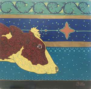 Valentin Bakardjiev - Olieverf op doek, Zonder titel (Groot) verkocht voor € 100!