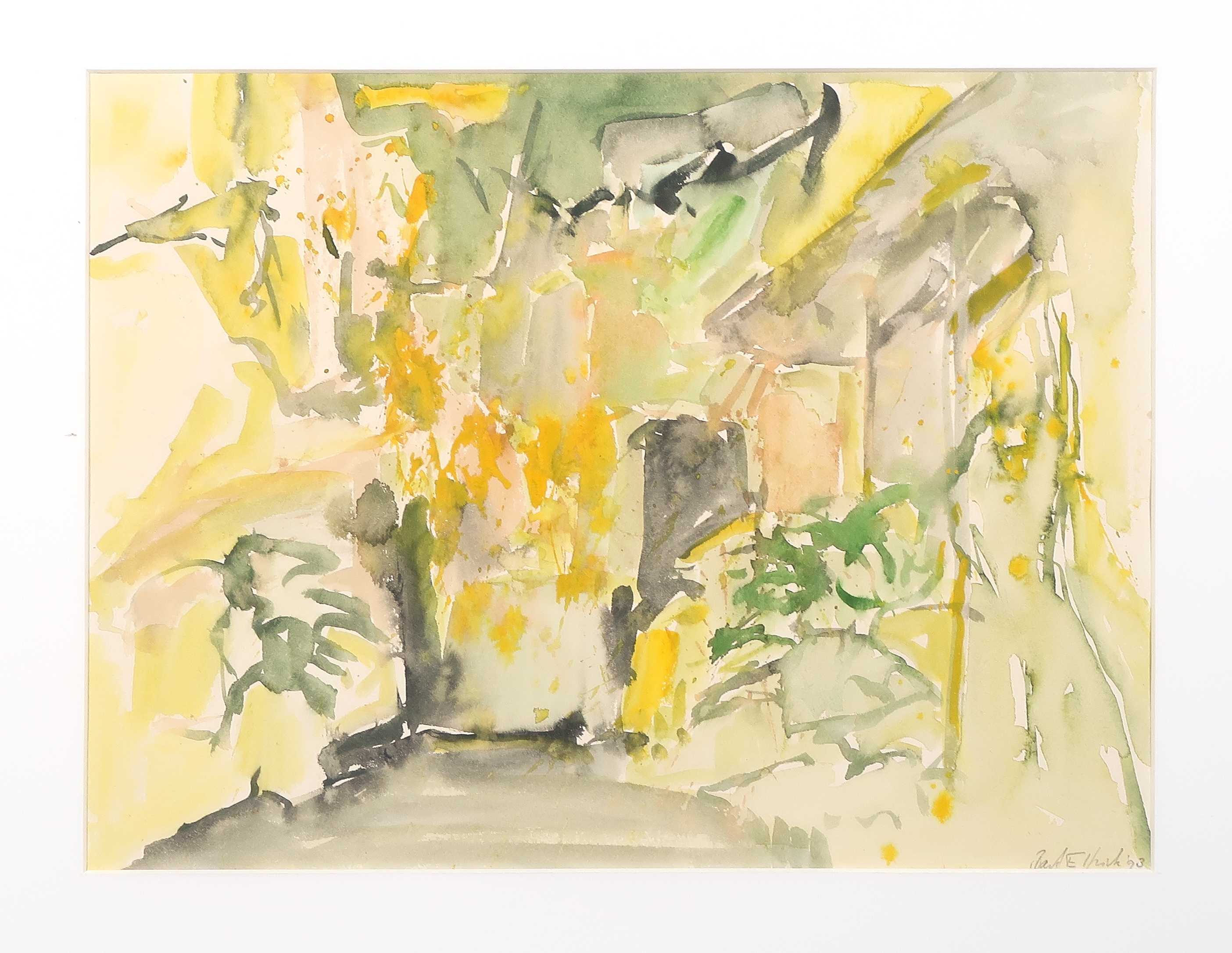 Bart Elfrink - Aquarel, Zomer in Ubbergen - Ingelijst kopen? Bied vanaf 40!