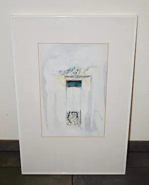 Ruud van der Beele - Gemengde techniek op papier - Abstract - Ingelijst kopen? Bied vanaf 20!