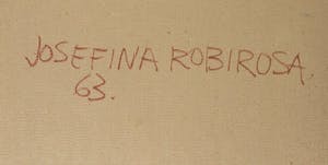 Josefina Robirosa - Olieverf op doek, Compositie donker - Ingelijst (Groot) kopen? Bied vanaf 800!