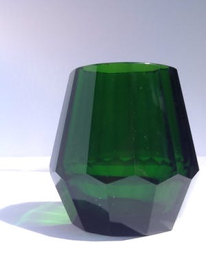 Moser - Facet geslepen kristallen vaas. kopen? Bied vanaf 35!