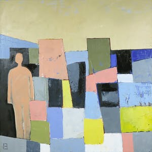 Philip Vencken - Olieverf op doek, Figure in a Landscape (Groot) kopen? Bied vanaf 100!