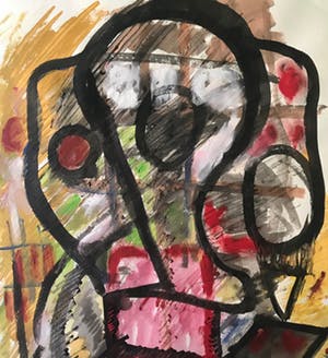 Kees van Es - Gemengde techniek op papier - 2002 kopen? Bied vanaf 250!