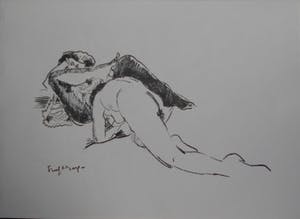 Freek van den Berg - 3 lesbische litho's erotiek kopen? Bied vanaf 20!