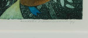 Michel van Overbeeke - Kleurenets met bladgoud, Circel - Ingelijst kopen? Bied vanaf 35!