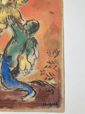 Marc Chagall - La lutte de Jakob et l'Ange kopen? Bied vanaf 40!