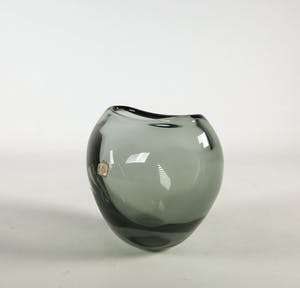 Floris Meydam - Glas, Staalblauw vaasje door Glasfabriek Leerdam kopen? Bied vanaf 1!