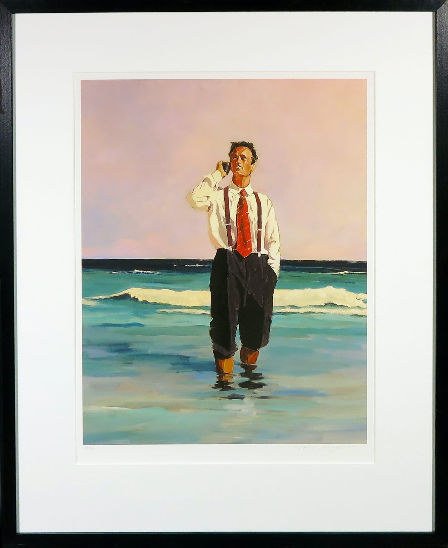 Toon Kuijpers - Giclée, Business II - Ingelijst verkocht voor € 35!