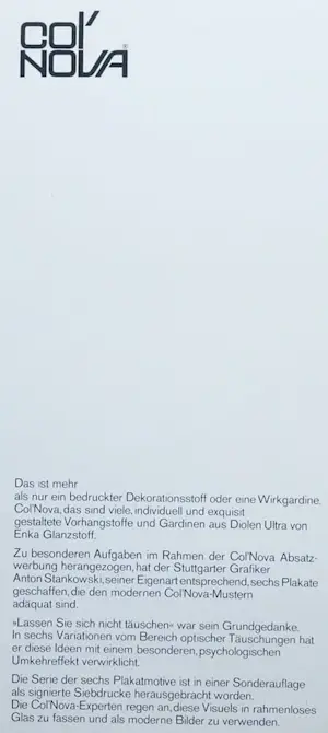 Anton Stankowski - Zeefdruk: Col'nova kopen? Bied vanaf 175!