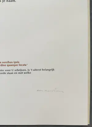 Arty Grimm - en Cees Nooteboom – De dichter en de dingen map met 6 x zeefdruk met gedicht kopen? Bied vanaf 249!