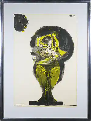 Graham Sutherland - Litho, Zonder titel - Ingelijst verkauft für € 90!