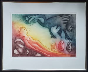 Ad Arma - Ets: 'Canapé' - Ingelijst (Zeer groot) kopen? Bied vanaf 165!