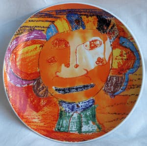 Plateelfabriek Schoonhoven N.V. - 4 Porseleinen bordjes + 1 kopje - Philadelphia kopen? Bied vanaf 1!