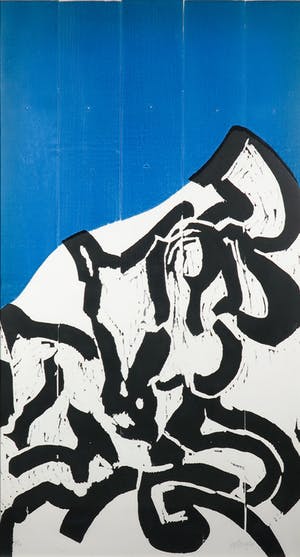 David van de Kop - Houtsnede, Zonder titel - Ingelijst (Groot) kopen? Bied vanaf 100!