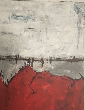 John Foppen - Vista in Red+ Wh.+ Bl.. ........# K 02. XL . GROOT. kopen? Bied vanaf 189!