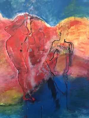 Eleonora Stol - Figuren in rood en blauw, 1993 kopen? Bied vanaf 325!