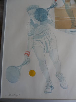 Leentje Linders - Ets en Blinddruk, Ad van Tage- Ingelijst kopen? Bied vanaf 35!