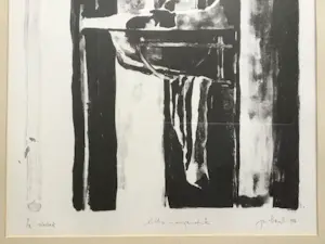 Jan Baas - Wasbak | litho (1/12, eigen druk) - ingelijst kopen? Bied vanaf 59!