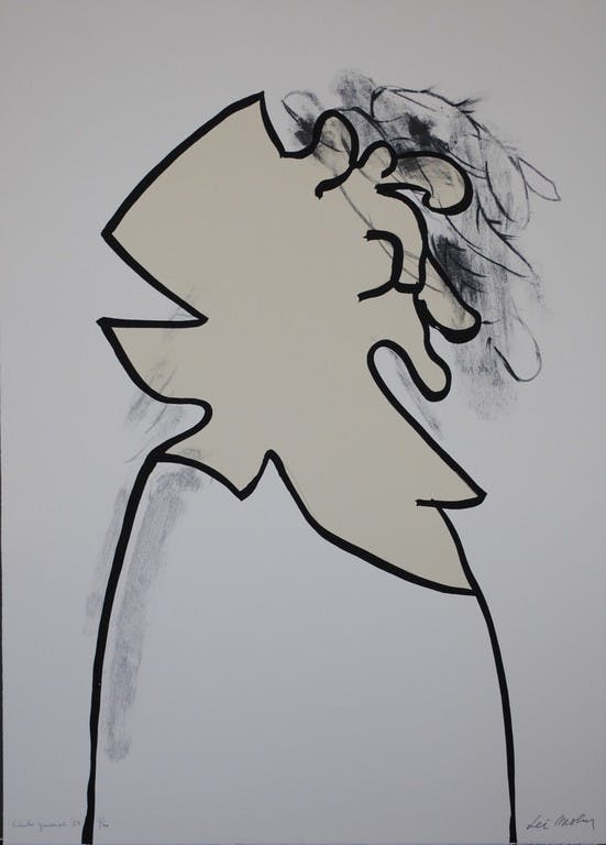 Lei Molin - 'Canto General I' - losse zeefdruk - 1989 verkocht voor € 65!